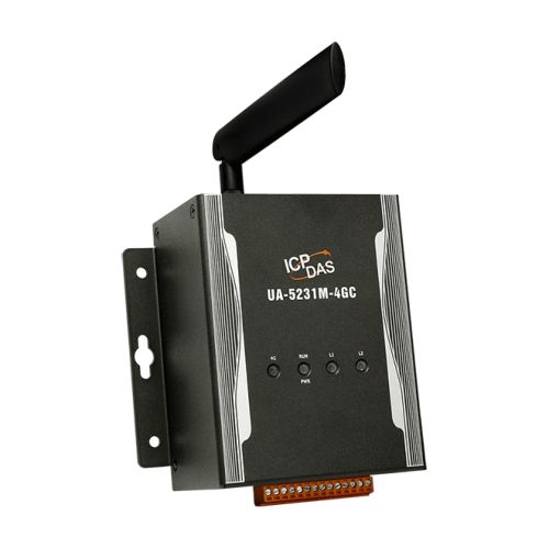 UA-5231M-4GE CR | IIoT Communication Server with 1 Ethernet Port, 4G Communication (Metal Case)